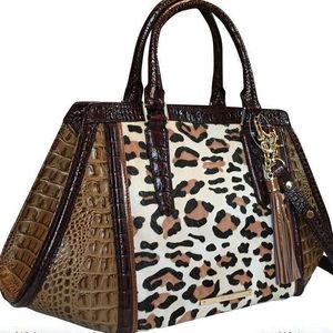 Brahmin Arden Satchel - Tan Capella